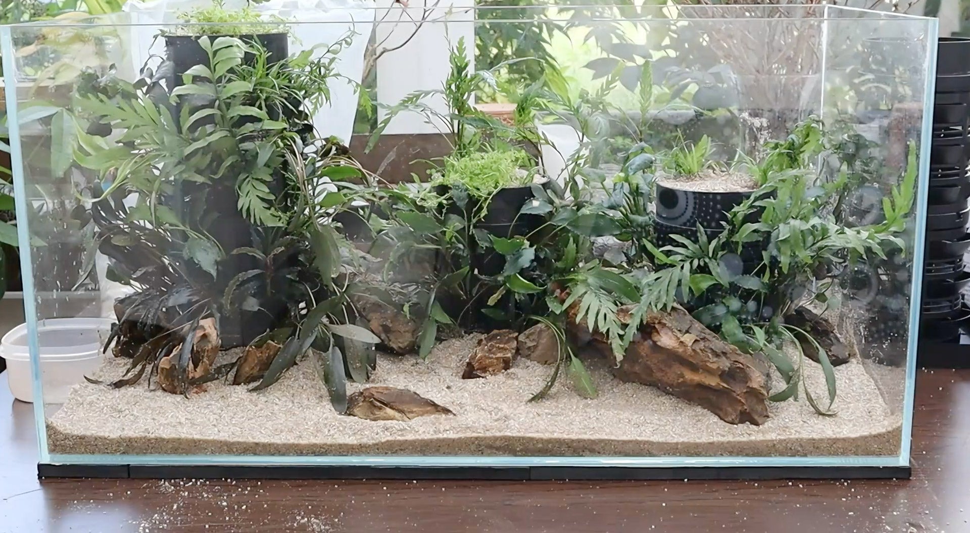 Modular aquascaping planter system for planted aquariums in fish tank setup